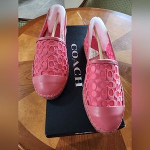 Coach Espadrilles Signature C Mesh Size 10